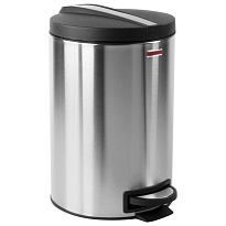 Ведро-контейнер для мусора (урна) с педалью LAIMA Modern, 12 л, матовое, нержавеющая сталь, со съемным внутренним ведром в Одинцово