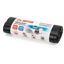 Мешки для мусора 60 л, черные, в рулоне 20 шт., ПНД, 10 мкм, 700х600 мм, LAIMA, 601381 в Одинцово Мешки для мусора 60 л, черные, в рулоне 20 шт., ПНД, 10 мкм, 700х600 мм, LAIMA, 601381 в Одинцово