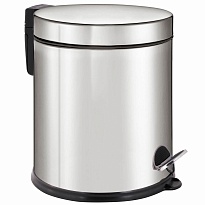 Ведро-контейнер для мусора урна с педалью LAIMA Classic Plus, 5 л, зеркальное в Одинцово
