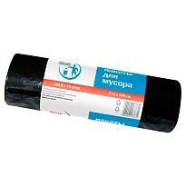 Мешки для мусора 240 л, черные, в рулоне 10 шт., ПВД 30 мкм, 1400х1120 мм, PACLAN Professional, 606336 в Одинцово