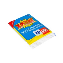 Мешки для мусора 20 л, с ручками, черные, в пачке 20 шт., ПНД, 10 мкм, 550х440 мм, Крепак, 4607075710085 в Одинцово Мешки для мусора 20 л, с ручками, черные, в пачке 20 шт., ПНД, 10 мкм, 550х440 мм, Крепак, 4607075710085 в Одинцово