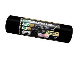 Мешки для мусора 180 л, черные, в рулоне 10 шт., ПВД, 60 мкм, 1100х930 мм, EXTRA LUX+, 1801098 в Одинцово Мешки для мусора 180 л, черные, в рулоне 10 шт., ПВД, 60 мкм, 1100х930 мм, EXTRA LUX+, 1801098 в Одинцово