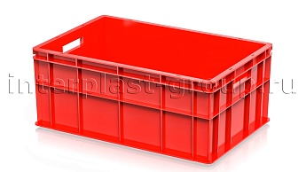 Ящик для молока, мяса, овощей и фруктов сплошной красный в Одинцово