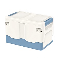 Ящик пластиковый складной белый, дно синее, 370х240х240 мм в Одинцово Ящик пластиковый складной белый, дно синее, 370х240х240 мм в Одинцово