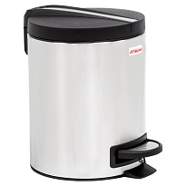 Ведро-контейнер для мусора (урна) с педалью LAIMA Modern, 5 л, матовое, нержавеющая сталь в Одинцово