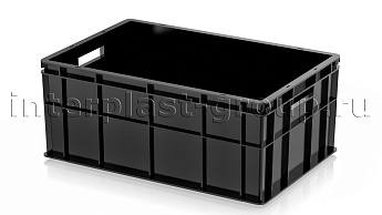 Ящик для молока, мяса, овощей и фруктов сплошной черный в Одинцово