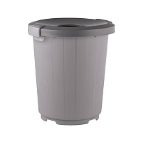 Мусорный бак с крышкой - воронкой 105 л серый 105 серый в Одинцово